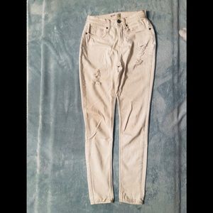 Mudd Flx Stretch White Jean Leggings